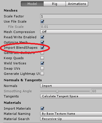 Blenderで作ったシェイプキーがunityにインポートされないときの確認事項 てすらいふ